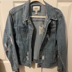 Forever21 Distressed Denim Jacket